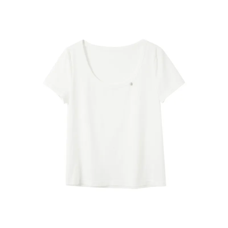 3COLOUR T Shirt Women's Pearl White-0