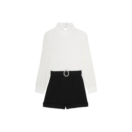 SAINT LAURENT High Waist Backless Playsuit