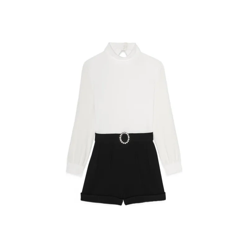 SAINT LAURENT High Waist Backless Playsuit-0