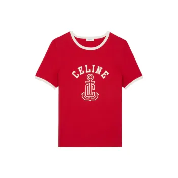CELINE Regular T Shirt Women's Red
