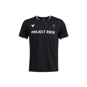 Under Armour Johnson PROJECT ROCK Rugby Jersey Men's Black