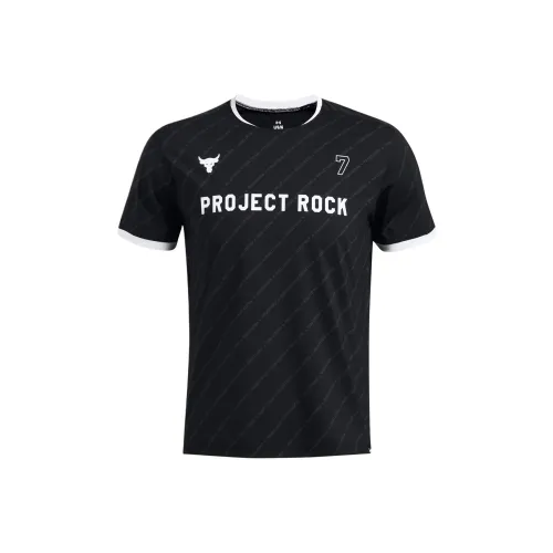 Under Armour Johnson PROJECT ROCK Rugby Jerseys Men's Black