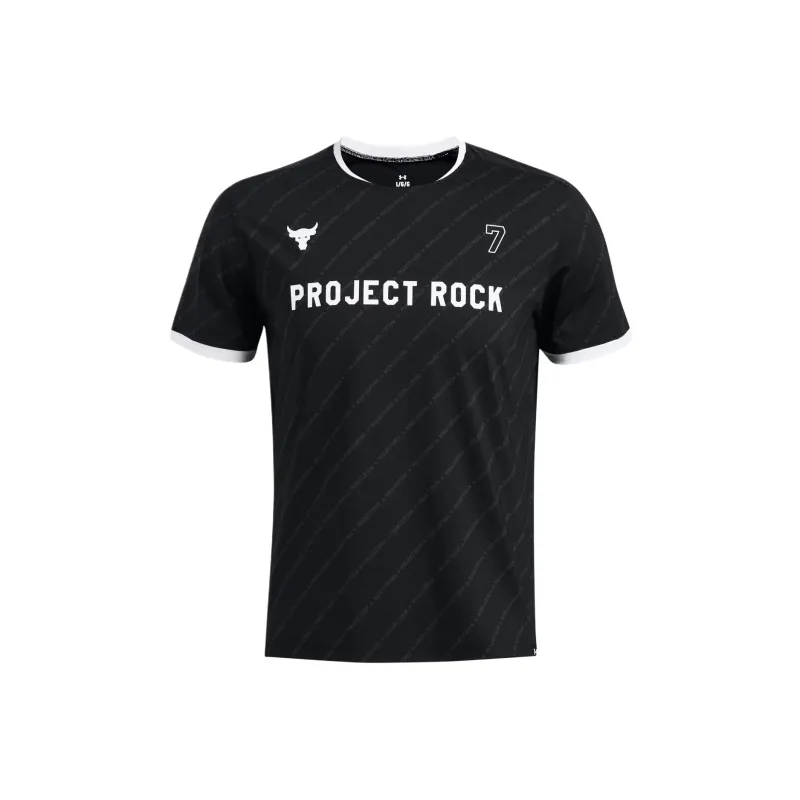 Under Armour Johnson PROJECT ROCK Rugby Jersey Men's Black-0