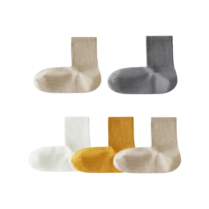H YXIANG Mid Calf Socks Men's 5 Pack-14