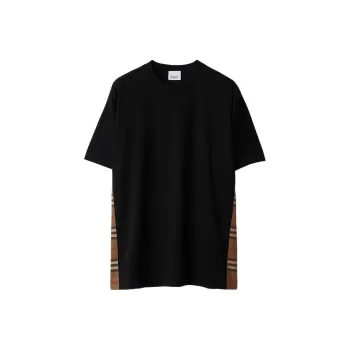 Burberry SS24 Drop Shoulder Sleeve T Shirt Women's Black