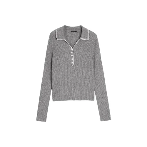 ELLE Sweater Women's Medium Gray