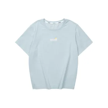 Skechers Drop Shoulder Sleeve T Shirt Women's Sunny Mountain Blue