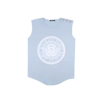 BALMAIN T-Shirts Women's Blue