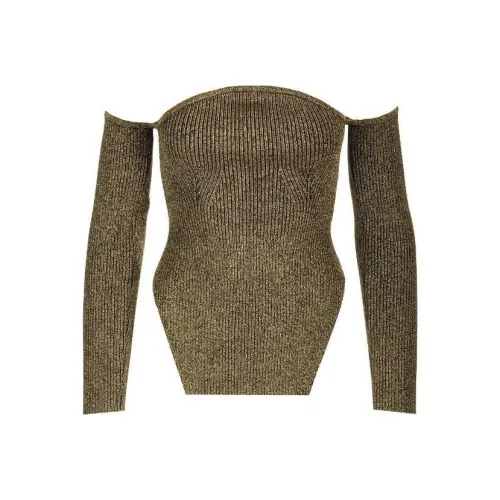 KHAITE The Maria Off Shoulder Knitted Jumper