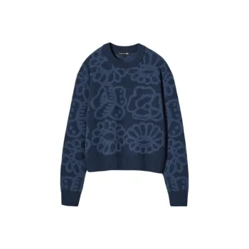 Marimekko X UNIQLO Marimekko Co-brand Sweaters Women's Navy Blue