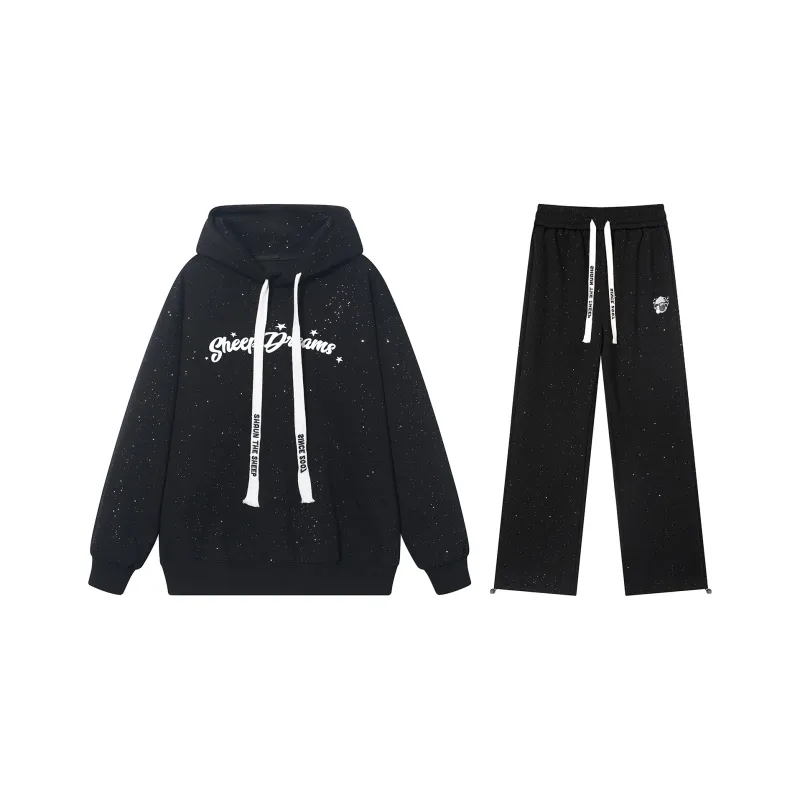 SHAUN THE SHEEP Sweatshirt Set Unisex Black-0