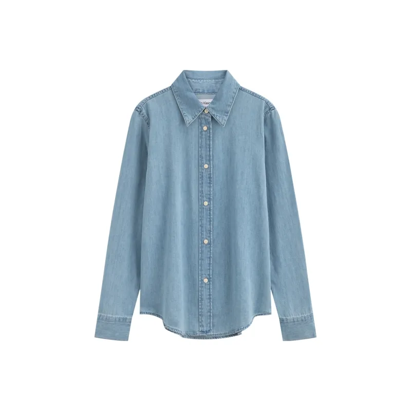 CALVIN KLEIN Shirt Women's Denim Light Blue-0