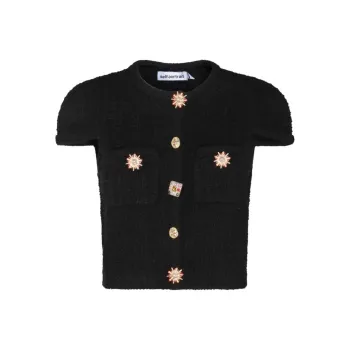 Self portrait Embellished Knitted Top