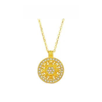 Ancient Jewelry S925 Silver Necklaces Women's Gold