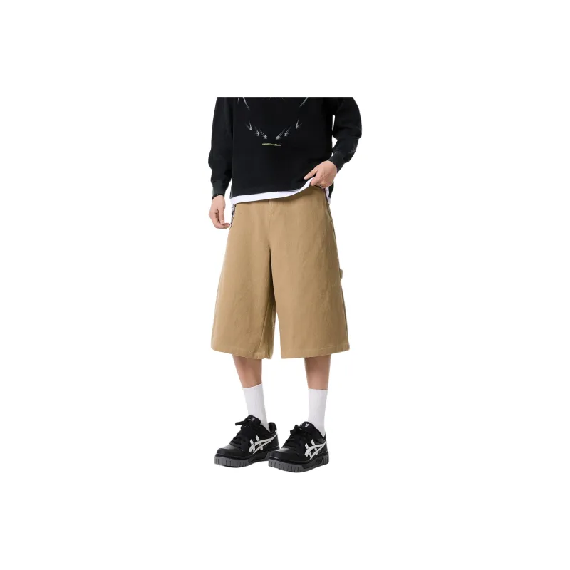 RICE NINE TEN Casual Shorts Unisex Khaki-0