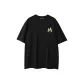 Black-Short-Sleeved-Green M (Small Logo)
