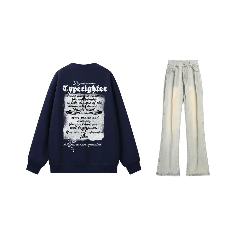 TYPERIGHTER Sweatshirt Set Unisex-9