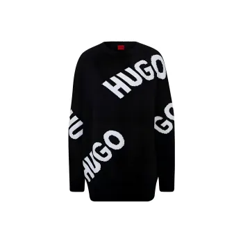 HUGO BOSS Logo-knit Jumper