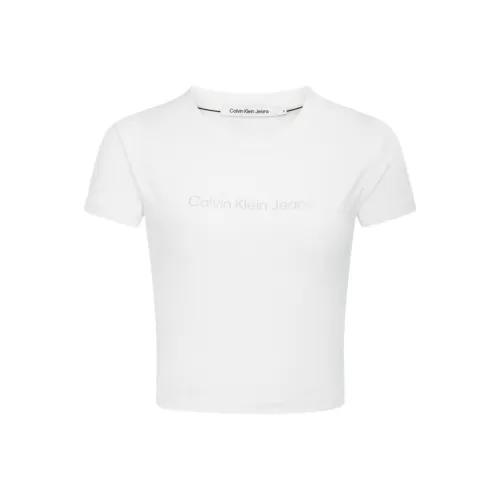CALVIN mono T Shirt Women's White