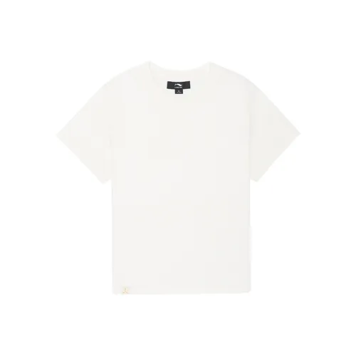 LI NING 1990 T Shirts Women's Ecru