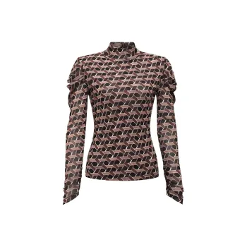 DVF Diane Von Furstenberg Remy Geometric-print Blouse