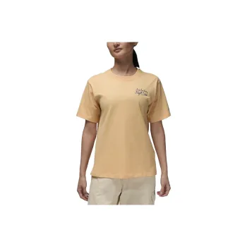 Jordan Drop Shoulder Sleeve T Shirt Women's Celestial Gold