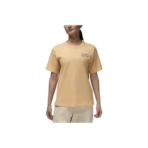 Jordan Drop Shoulder Sleeve T Shirt Women's Celestial Gold