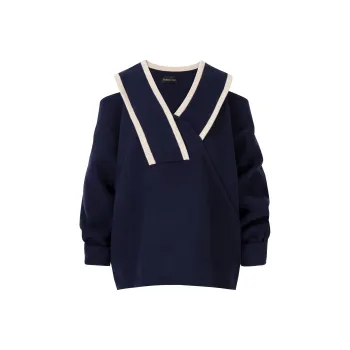 Maison Mai Sweater Women's Navy Blue