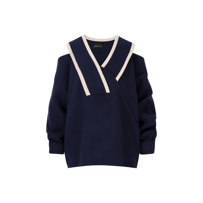 Maison Mai Sweater Women's Navy Blue-0