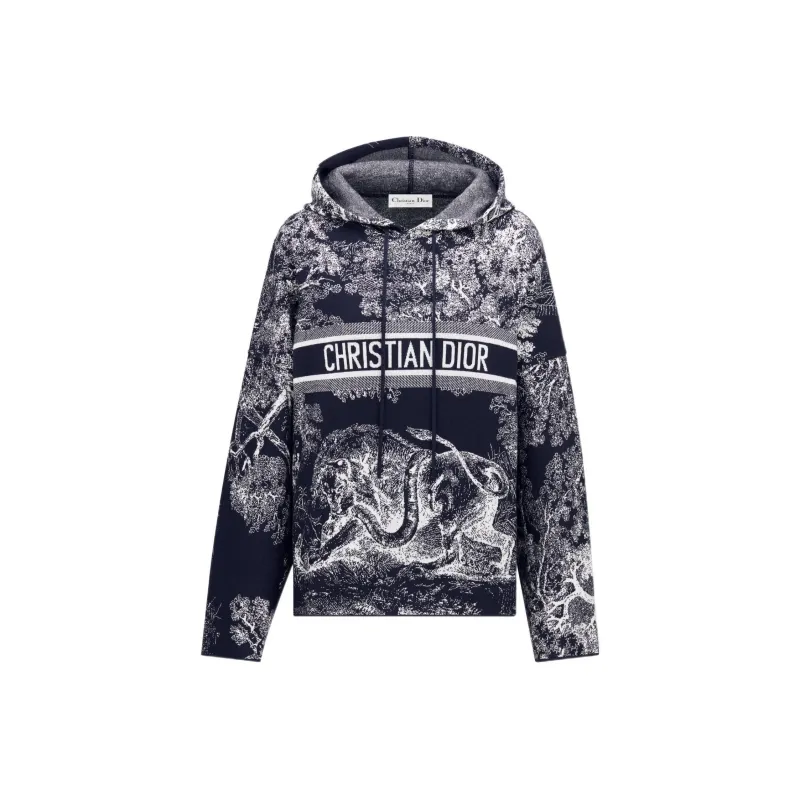 DIOR Quarterly New Products Sweatshirts Women's Blue-0