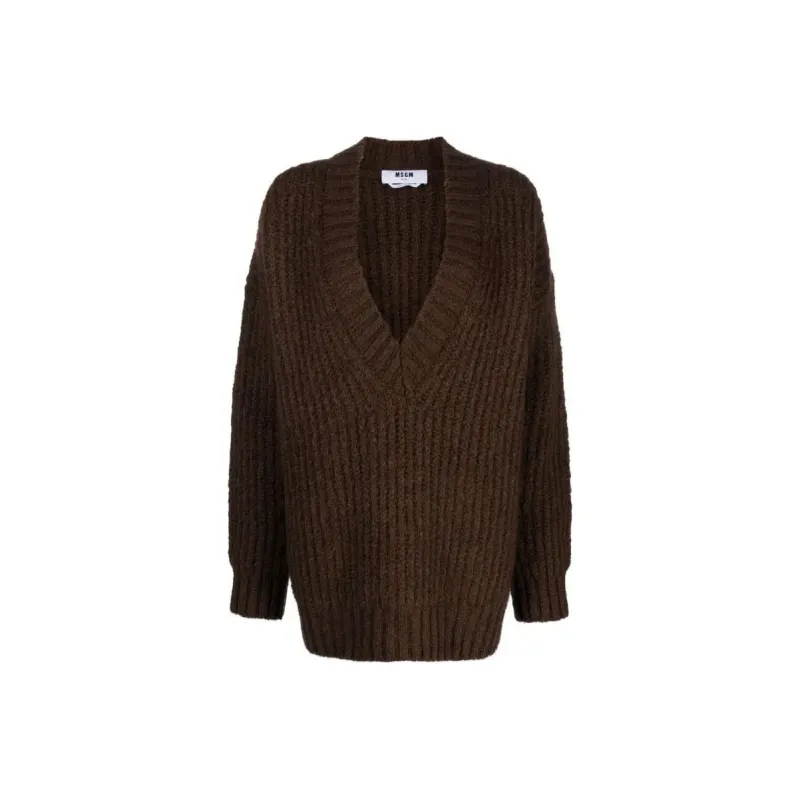 MSGM Sweaters Women's Brown-0