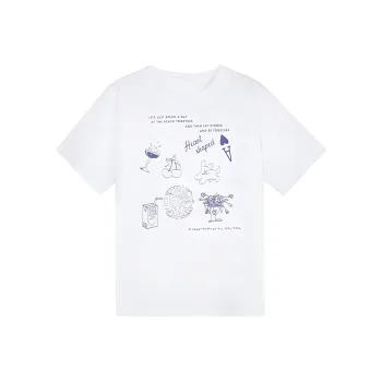 TIBINB Regular T Shirt Women's White