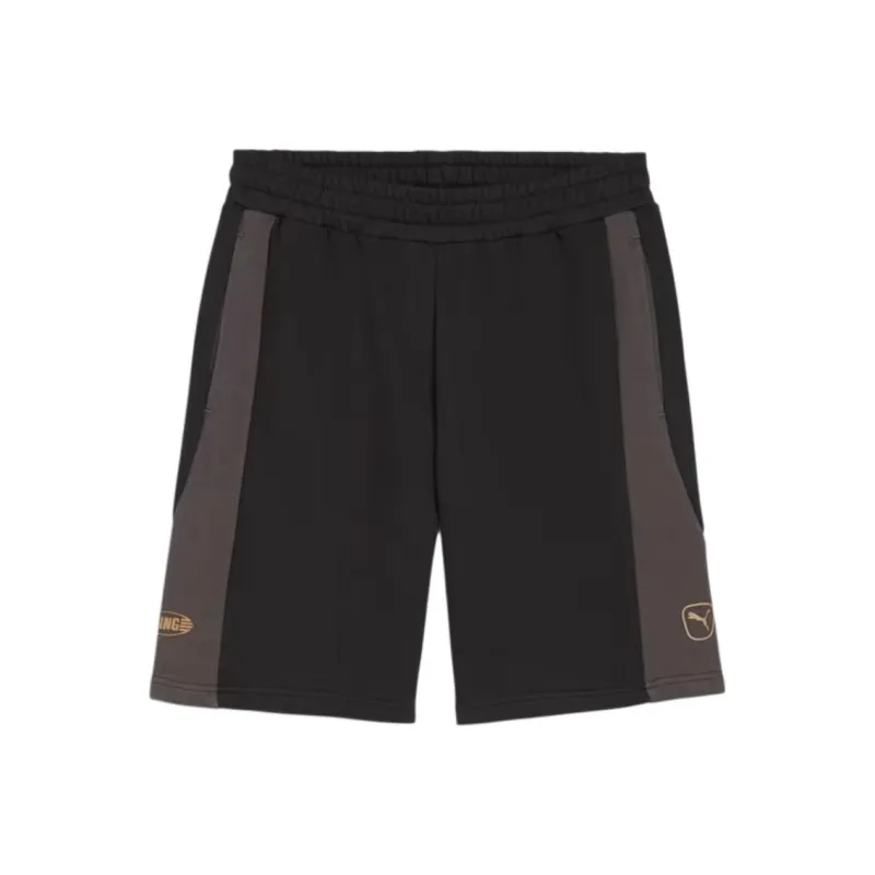 PUMA King Pro SS24 Football Sweat Shorts Soccer Bottom Men's Black Gray-0