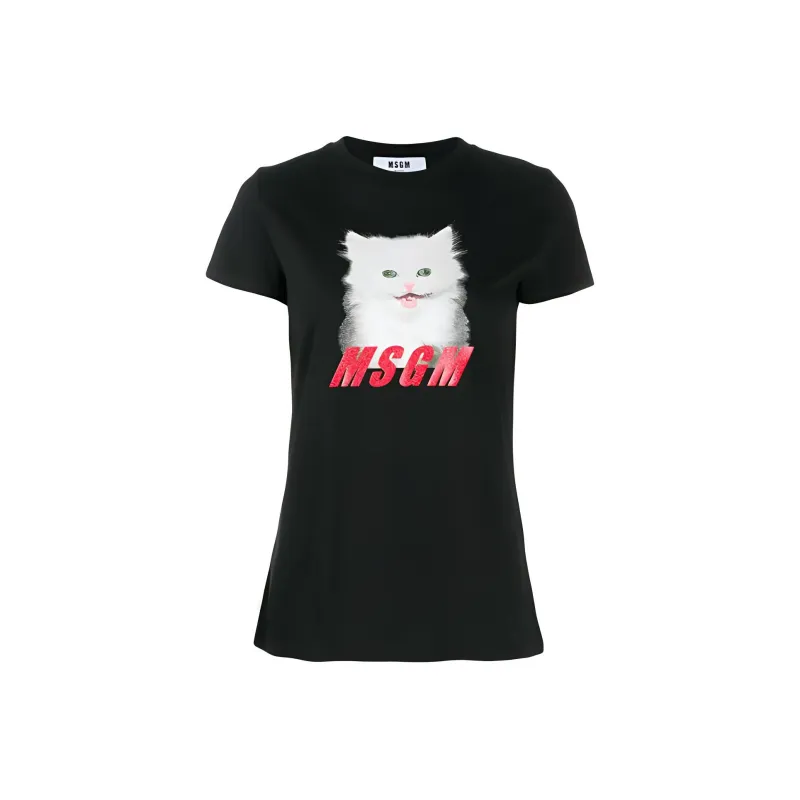 MSGM T Shirts Women's Black-0