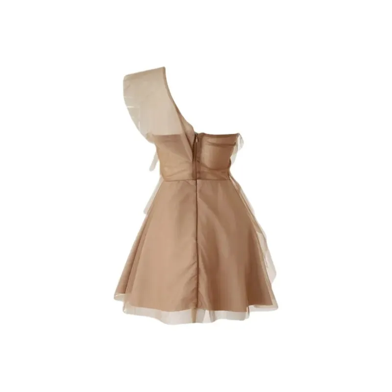 JOSR Sleeveless Dress Women's Brown Dress-1