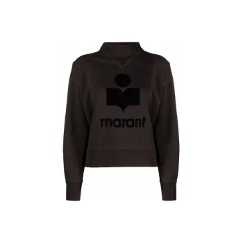 ISABEL MARANT ETOILE Moby Flocked logo Sweatshirt