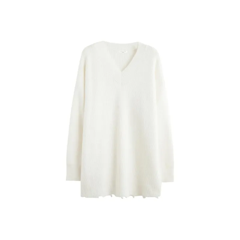 Tonlion Sweater Women's Milk White-0