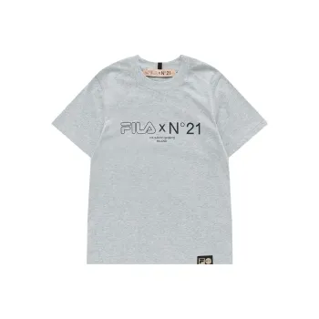 FILA FUSION FILA FUSION X N°21 Co branded Series T Shirt Women's Mist Heather Gray