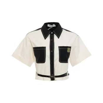 JESSYLINE Shirt Women's Black/Beige