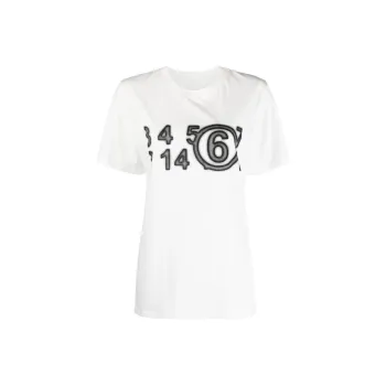 MM6 Maison Margiela Zoom Numbers motif T shirt