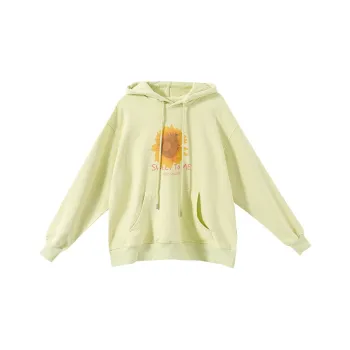 YUMOMO STAR Hooded Loose Fit Regular Sweatshirt Women's