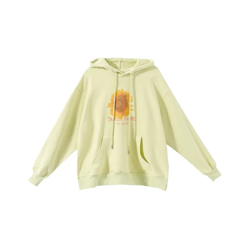 YUMOMO STAR Hooded Loose Fit Regular Sweatshirt Women's-0