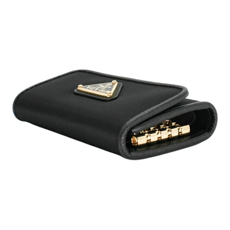 PRADA Re Nylon Key Pouch Women's Black-5