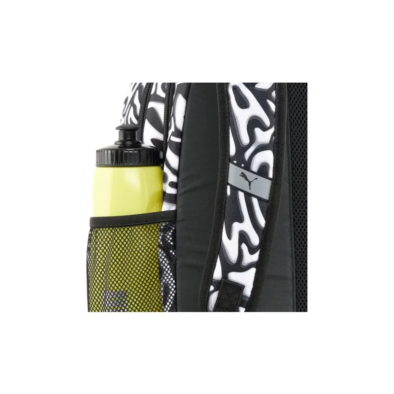 PUMA AOP Polyester Backpack Unisex Black & White-3