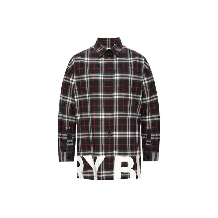 Burberry Shirts Women's Red Plaid-0