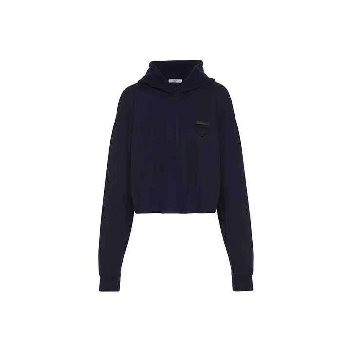PRADA FW21 Sweatshirt Women's Dark Blue-0