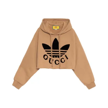GUCCI X Adidas Cropped Sweatshirt Beige