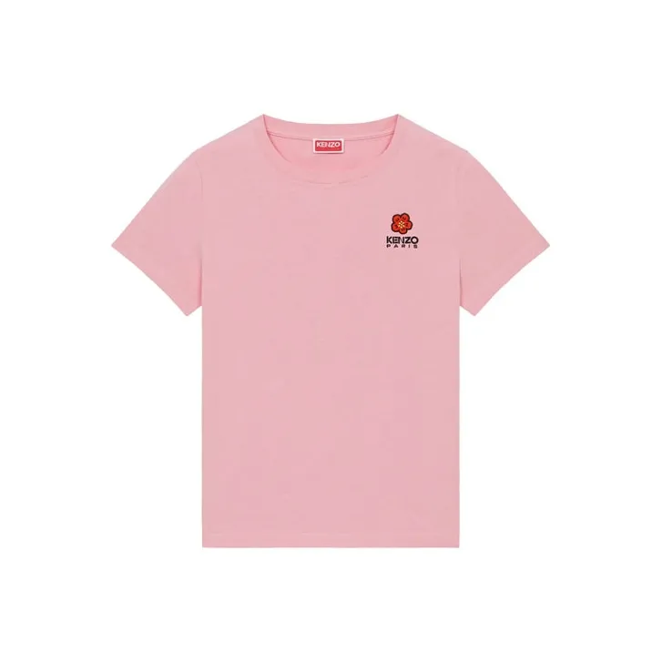 KENZO Boke Flower Logo Embroidered Crewneck T Shirt-0