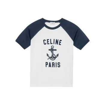 CELINE T Shirts Women's Navy