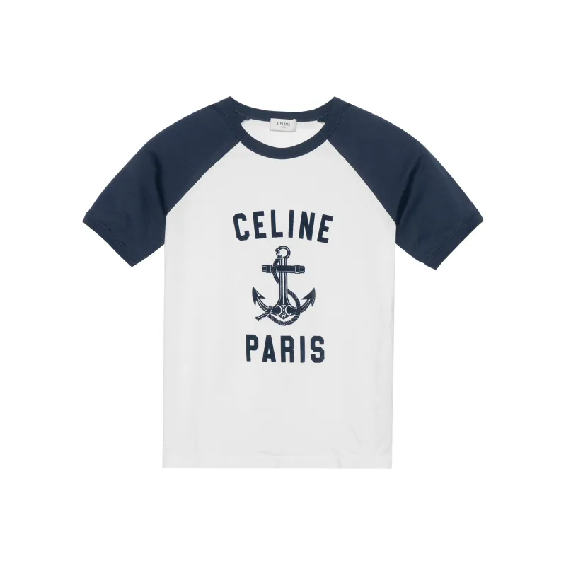 CELINE T Shirt Women's Marine Blue-0